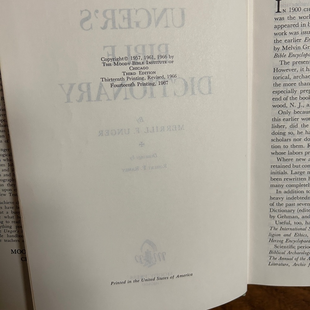 Ungers’s Bible Dictionary • Vintage • 1967 • HC Book W/ DJ • Moody Bible - Picture 9 of 11